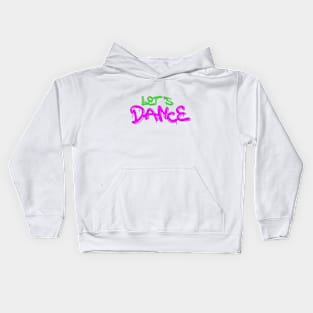 Let's Dance Green Pink by PK.digart Kids Hoodie